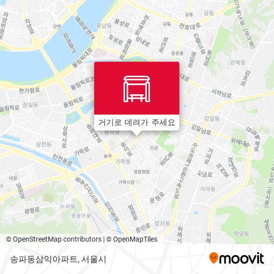 송파동삼익아파트 지도