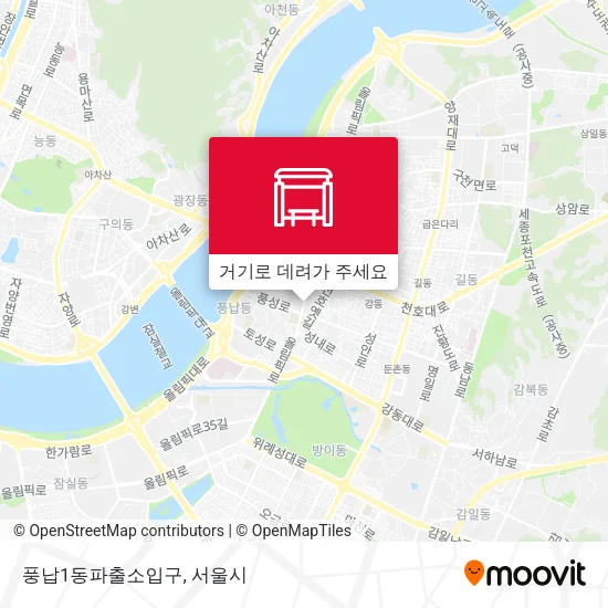 풍납1동파출소입구 지도