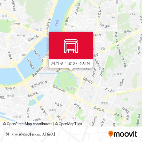 현대토파즈아파트 지도
