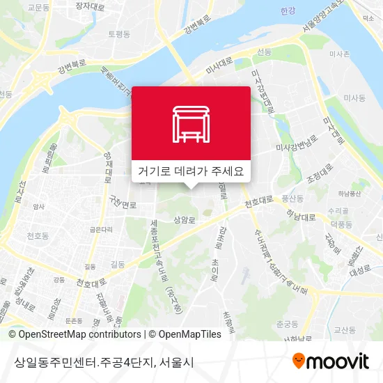 상일동주민센터.주공4단지 지도