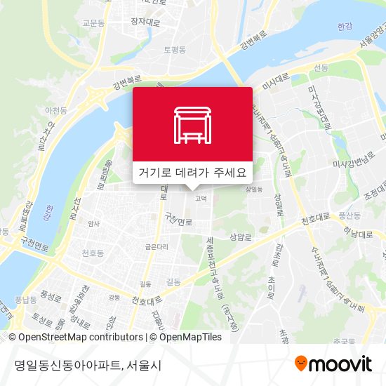 명일동신동아아파트 지도