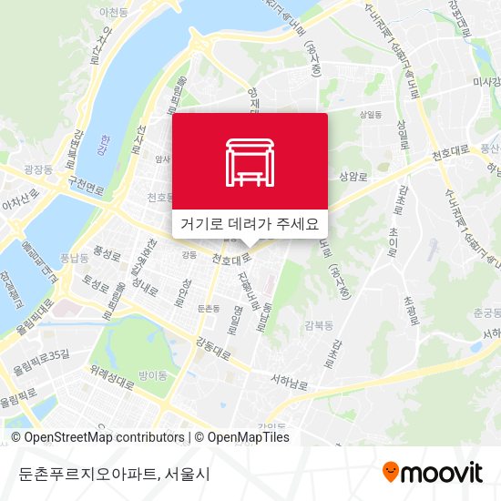 둔촌푸르지오아파트 지도