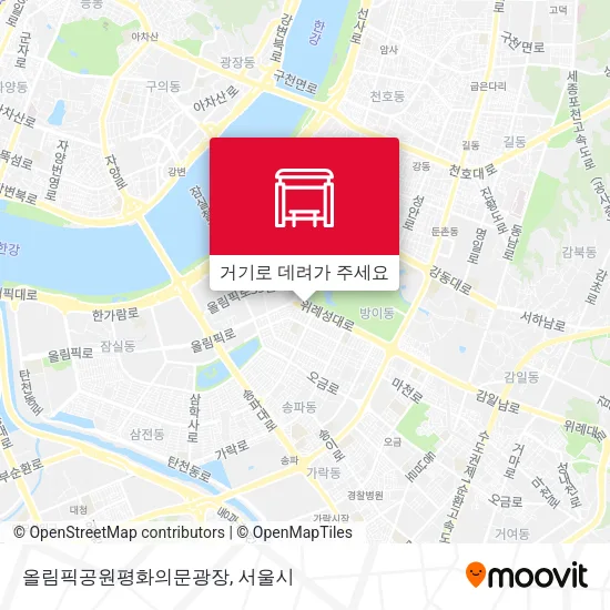 올림픽공원평화의문광장 지도