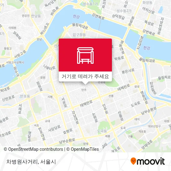 차병원사거리 지도