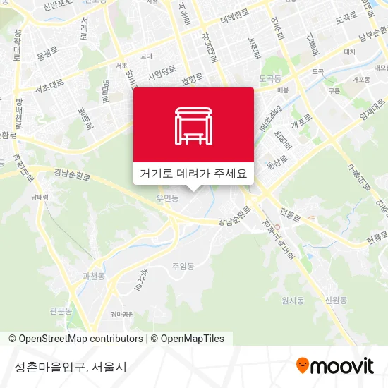 성촌마을입구 지도