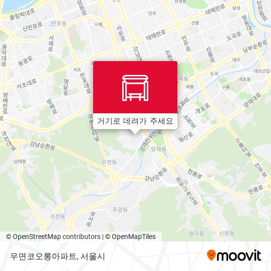 우면코오롱아파트 지도