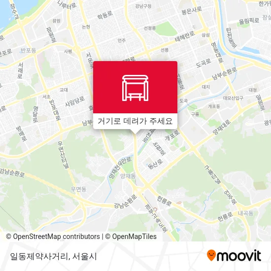 일동제약사거리 지도