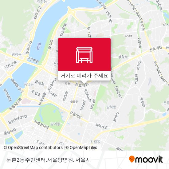 둔촌2동주민센터.서울양병원 지도
