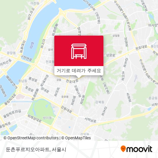 둔촌푸르지오아파트 지도