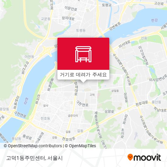 고덕1동주민센터 지도