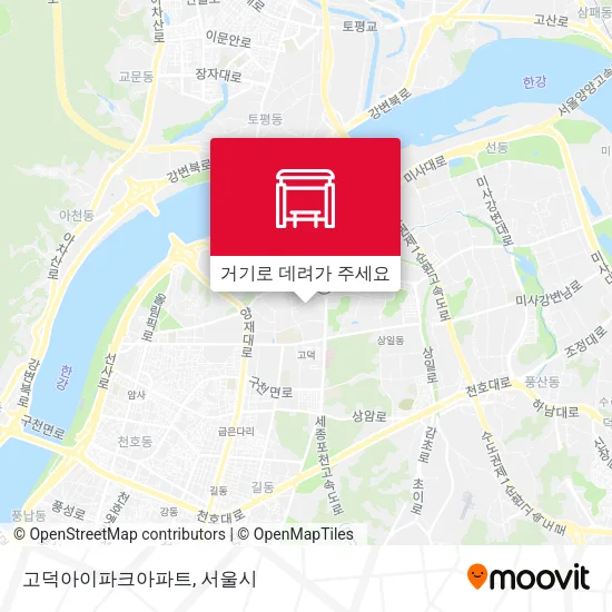 고덕아이파크아파트 지도