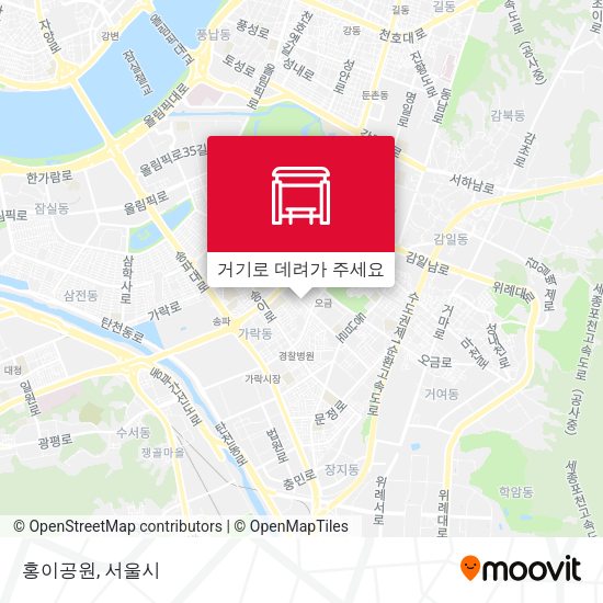 홍이공원 지도