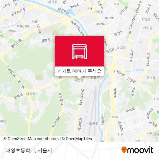 대왕초등학교 지도