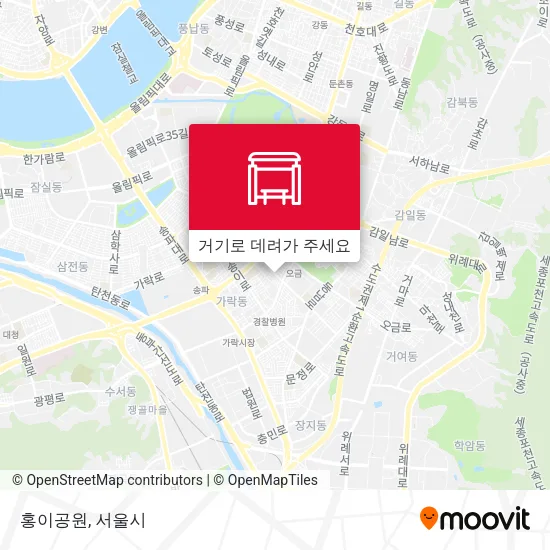 홍이공원 지도