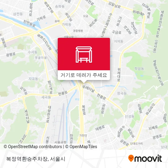 복정역환승주차장 지도