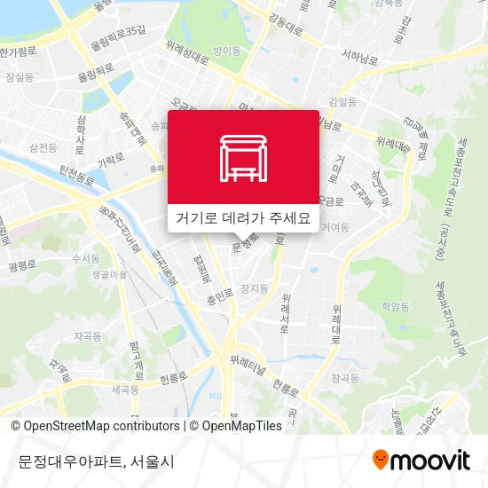 문정대우아파트 지도