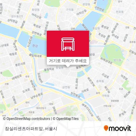 잠실리센츠아파트앞 지도