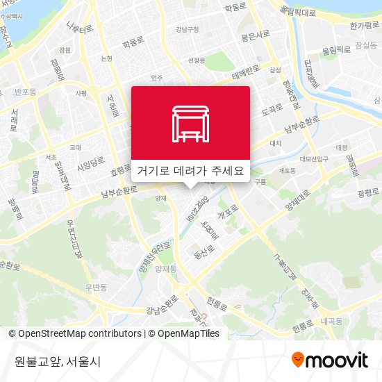 원불교앞 지도