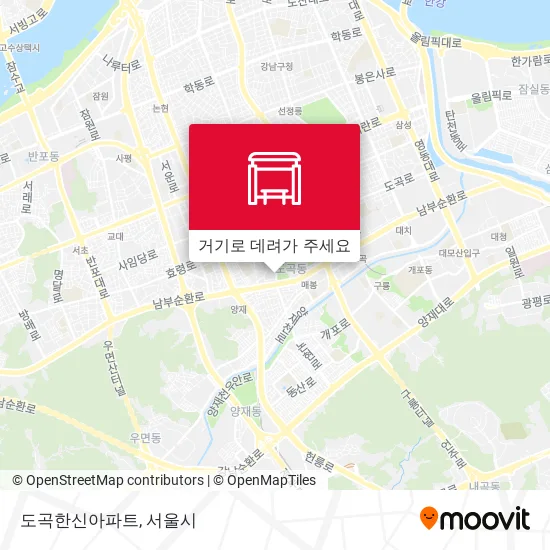 도곡한신아파트 지도