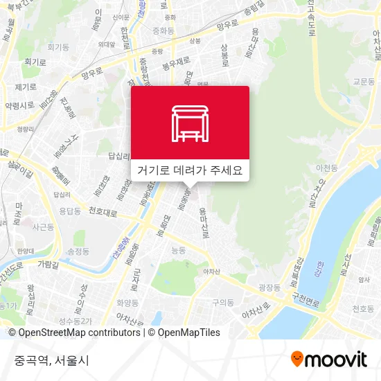 중곡역 지도
