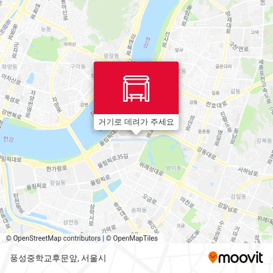 풍성중학교후문앞 지도
