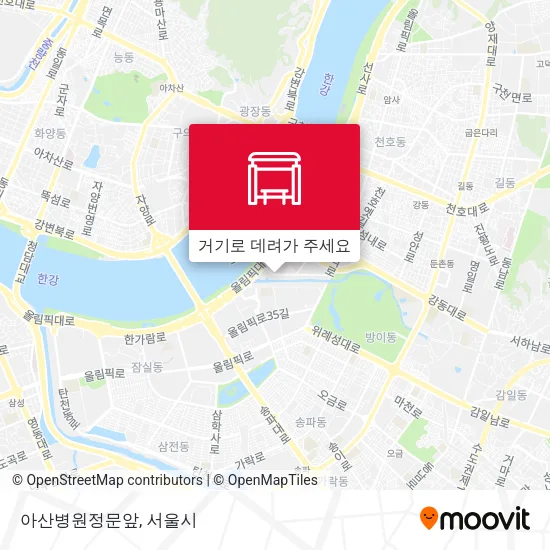 아산병원정문앞 지도