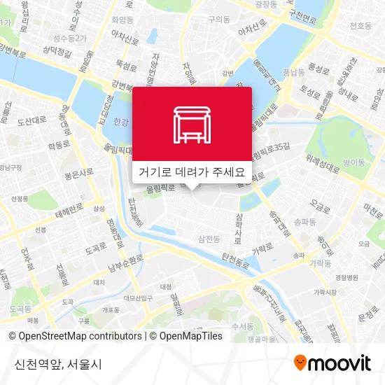 신천역앞 지도