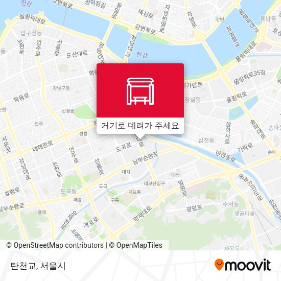 탄천교 지도