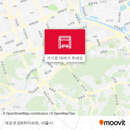 개포우성6차아파트 지도