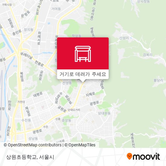 상원초등학교 지도