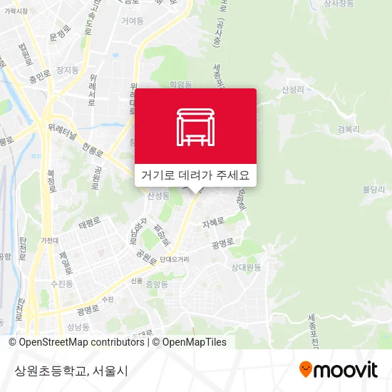 상원초등학교 지도