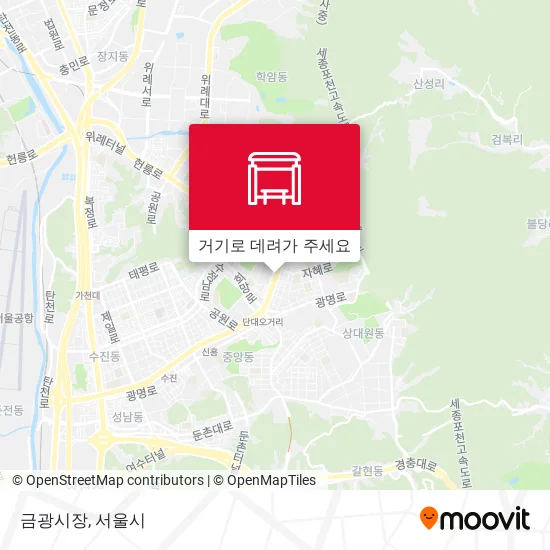 금광시장 지도