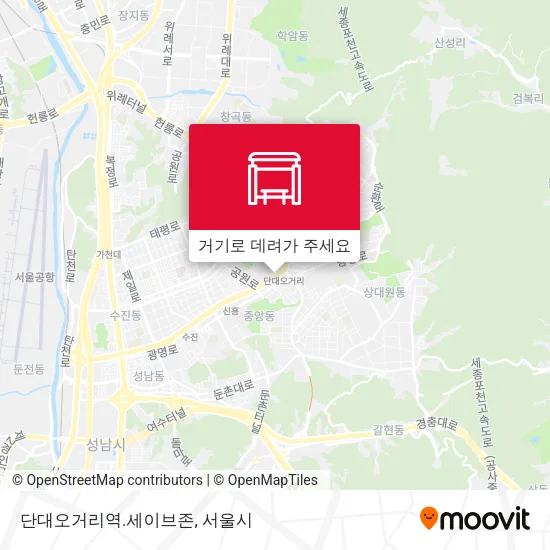 단대오거리역.세이브존 지도
