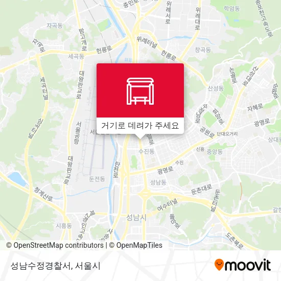 성남수정경찰서 지도