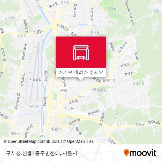 구시청.신흥1동주민센터 지도