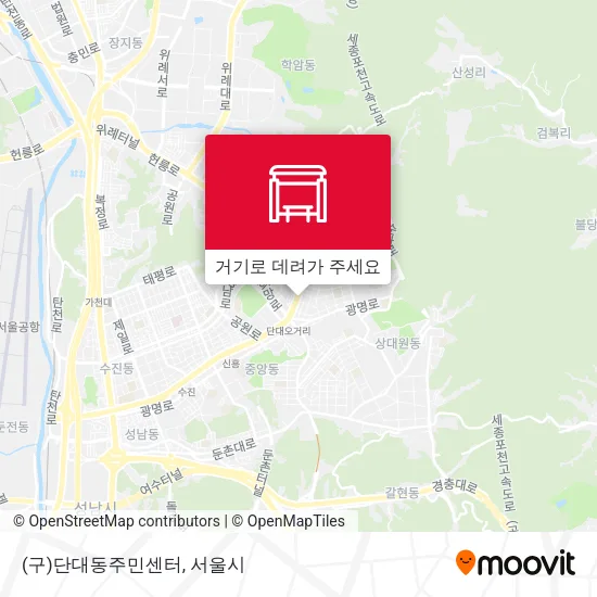 (구)단대동주민센터 지도