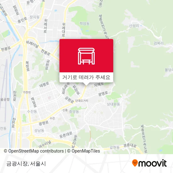 금광시장 지도