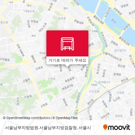 서울남부지방법원.서울남부지방검찰청 지도