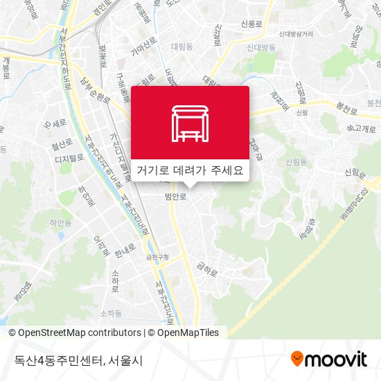 독산4동주민센터 지도