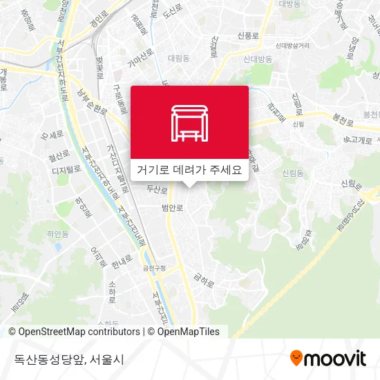 독산동성당앞 지도