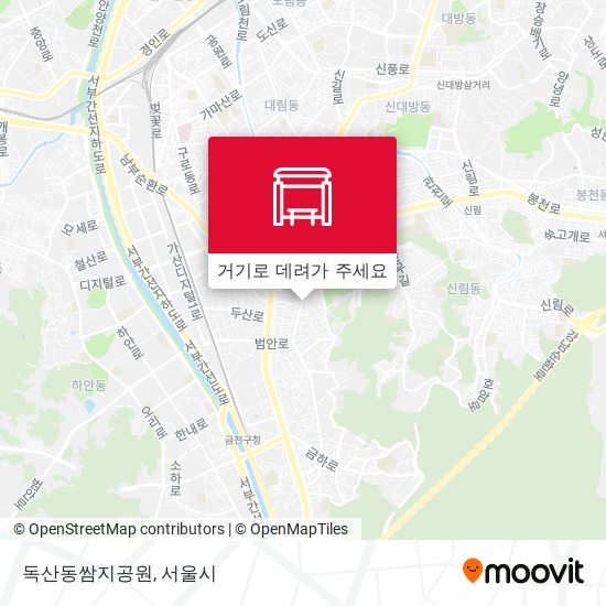독산동쌈지공원 지도