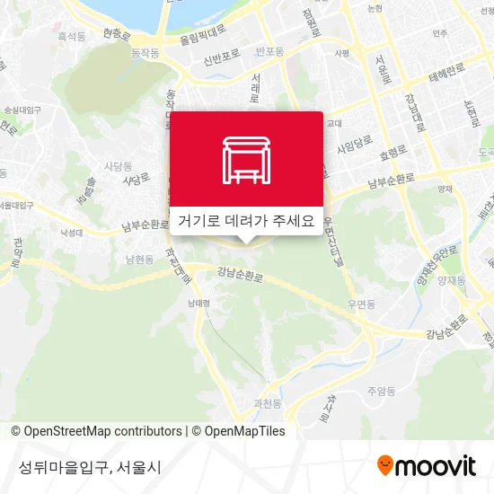 성뒤마을입구 지도