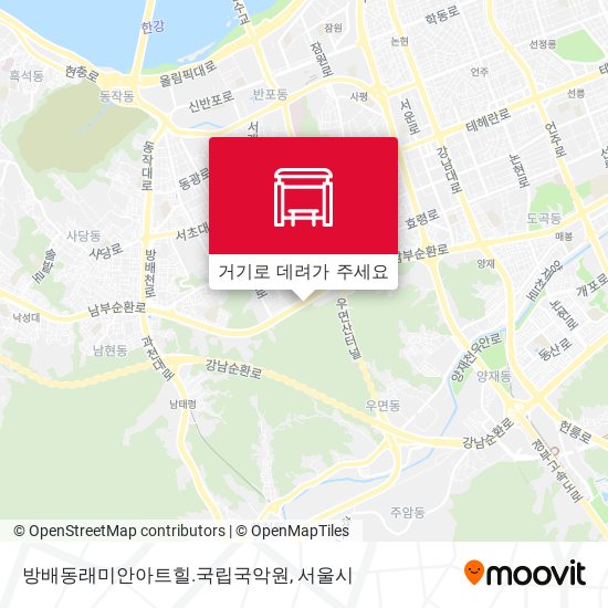 방배동래미안아트힐.국립국악원 지도