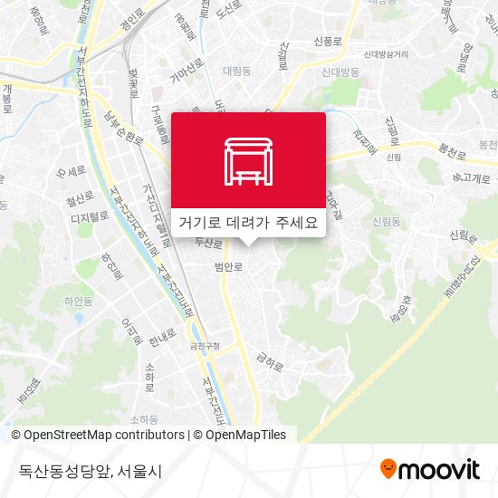 독산동성당앞 지도