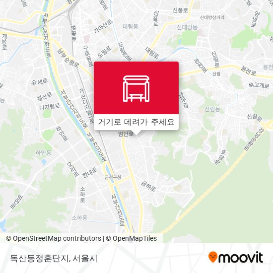 독산동정훈단지 지도