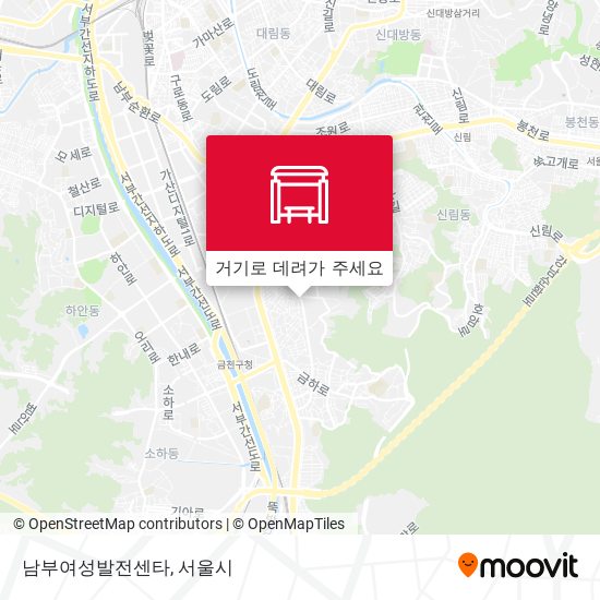 남부여성발전센타 지도