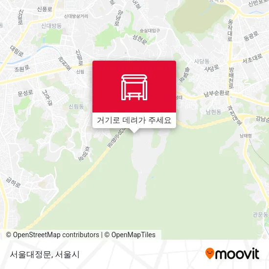 서울대정문 지도