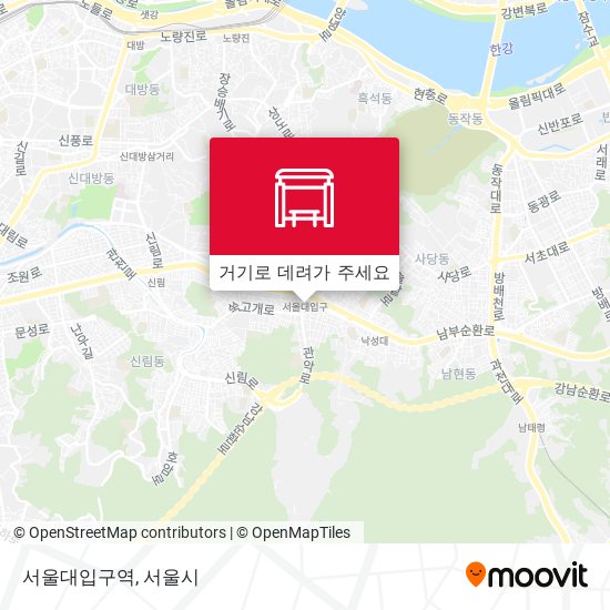 서울대입구역 지도