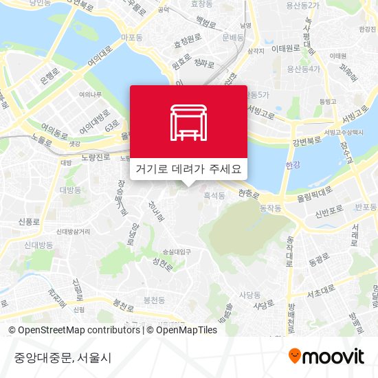 중앙대중문 지도