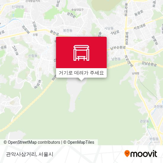 관악사삼거리 지도
